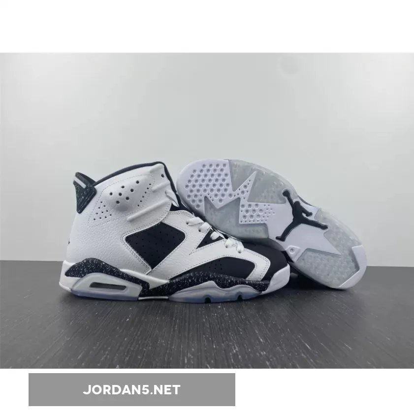 Air Jordan 6 Oreo White/Black-Speckle 384664-101