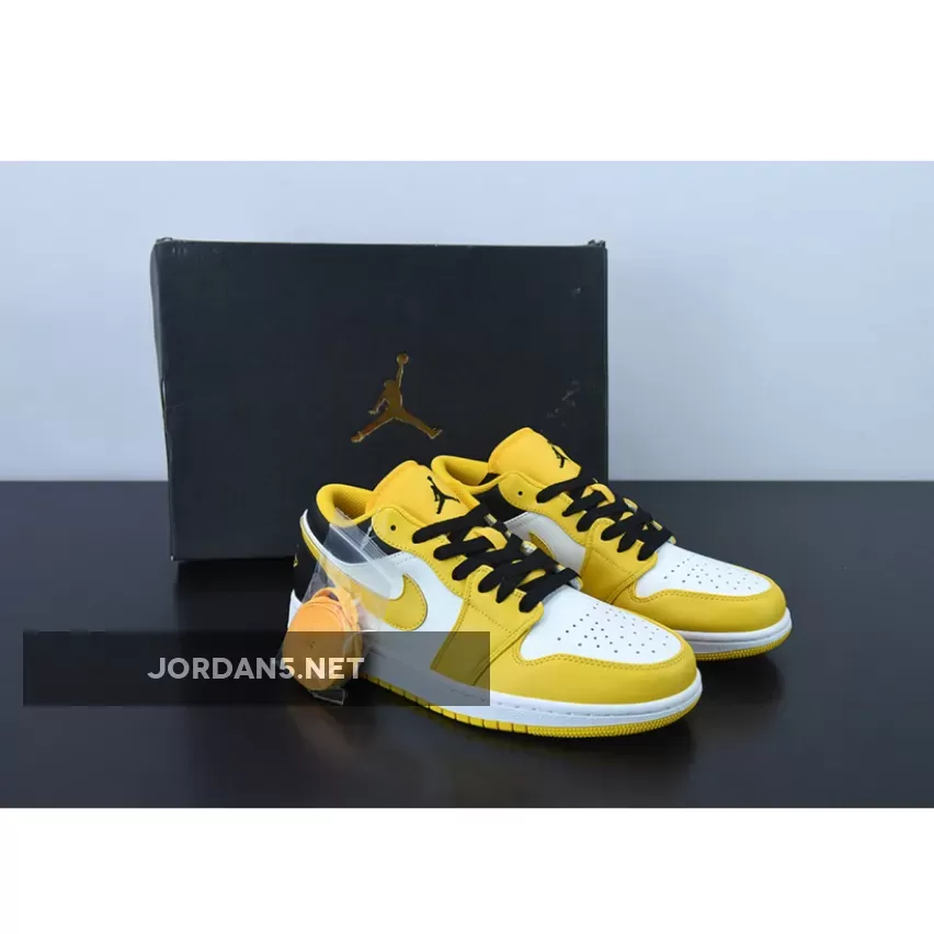 Air Jordan 1 Low University Gold/White-Black 553560-701 #air jordan 1 mens 10.5