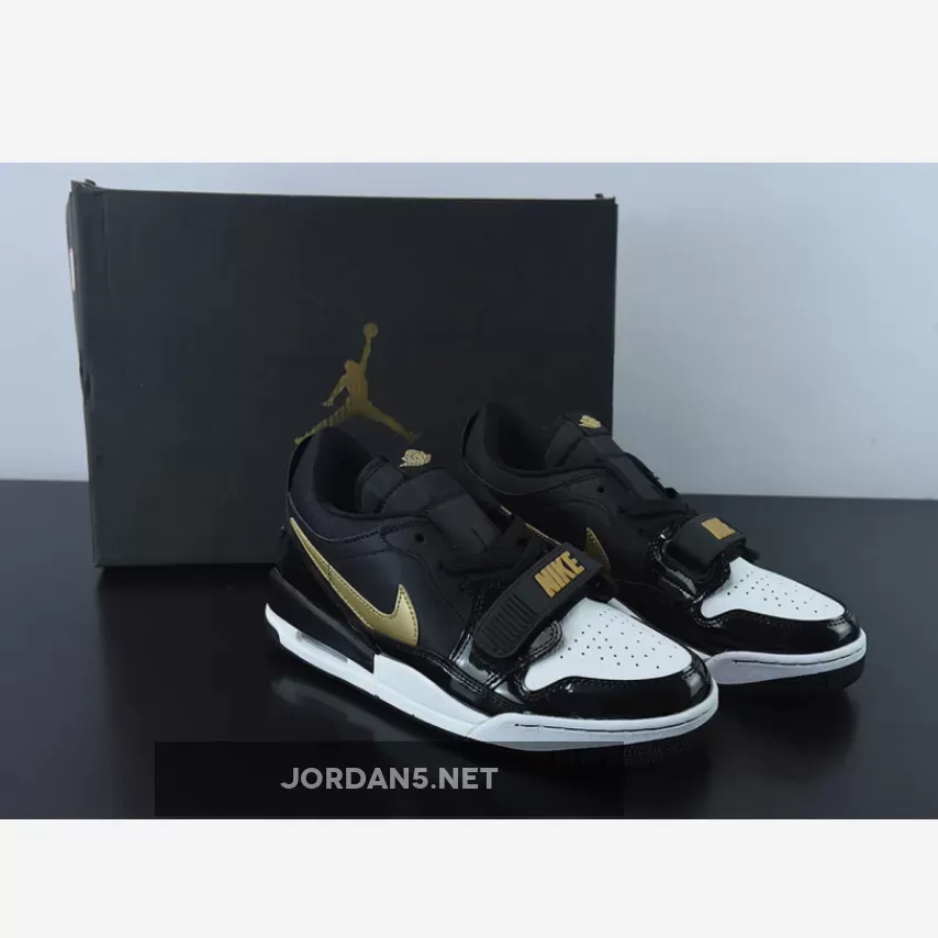 Jordan Legacy 312 Low Patent Black Gold CD7069-071 jordan 1 legacy 312