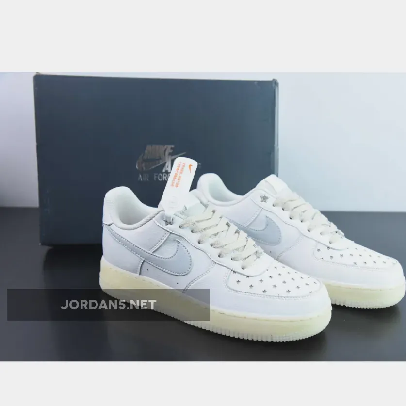 Air Force 1 "Starry Night" White/Light Brown-Silver