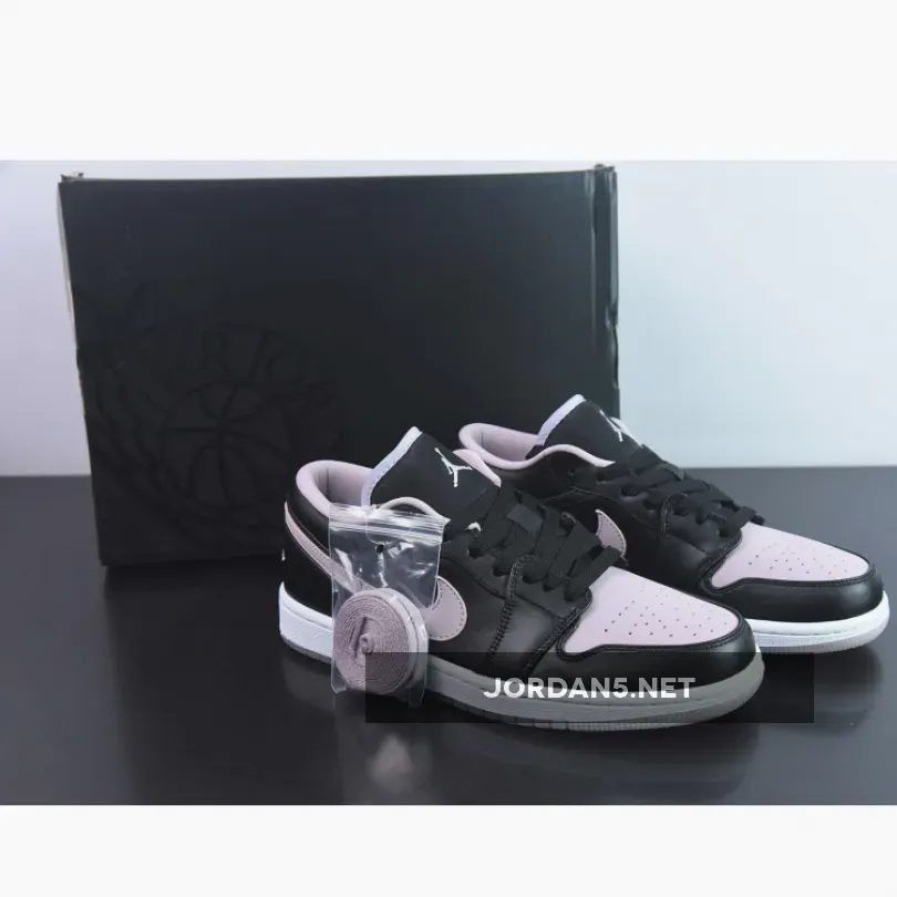 Air Jordan 1 Low Black Iced Lilac White