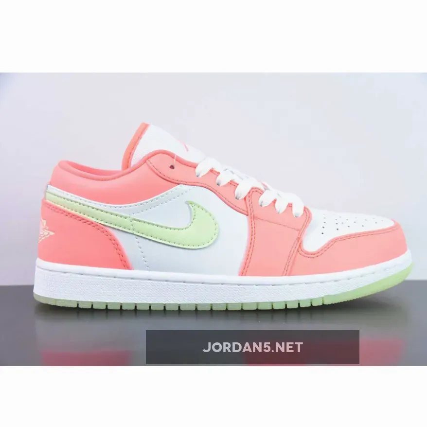 Air Jordan 1 Low Lava Glow/White/Barely Volt Air Jordan 1 Low Lava Glow/White/Barely Volt