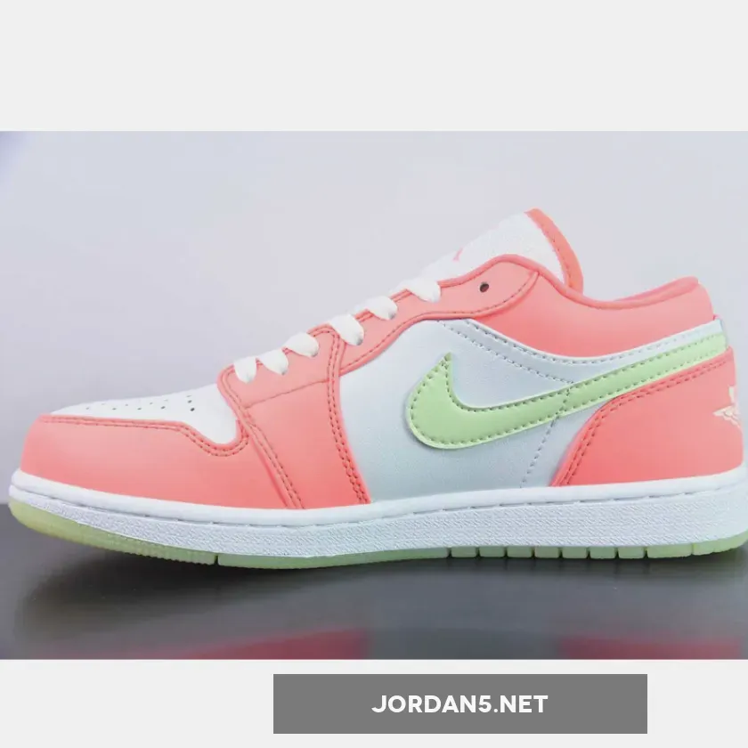 Air Jordan 1 Low Lava Glow/White/Barely Volt Air Jordan 1 Low Lava Glow/White/Barely Volt