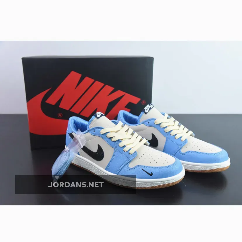 Air Jordan 1 Low OG "UNC" PE White Blue