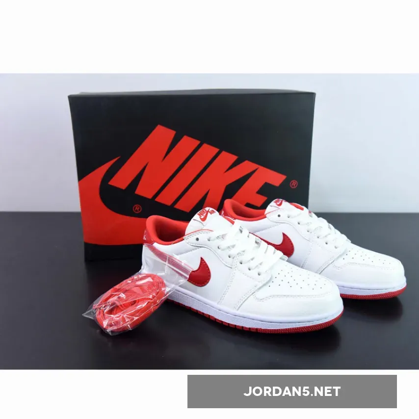 Air Jordan 1 Low OG White/University Red