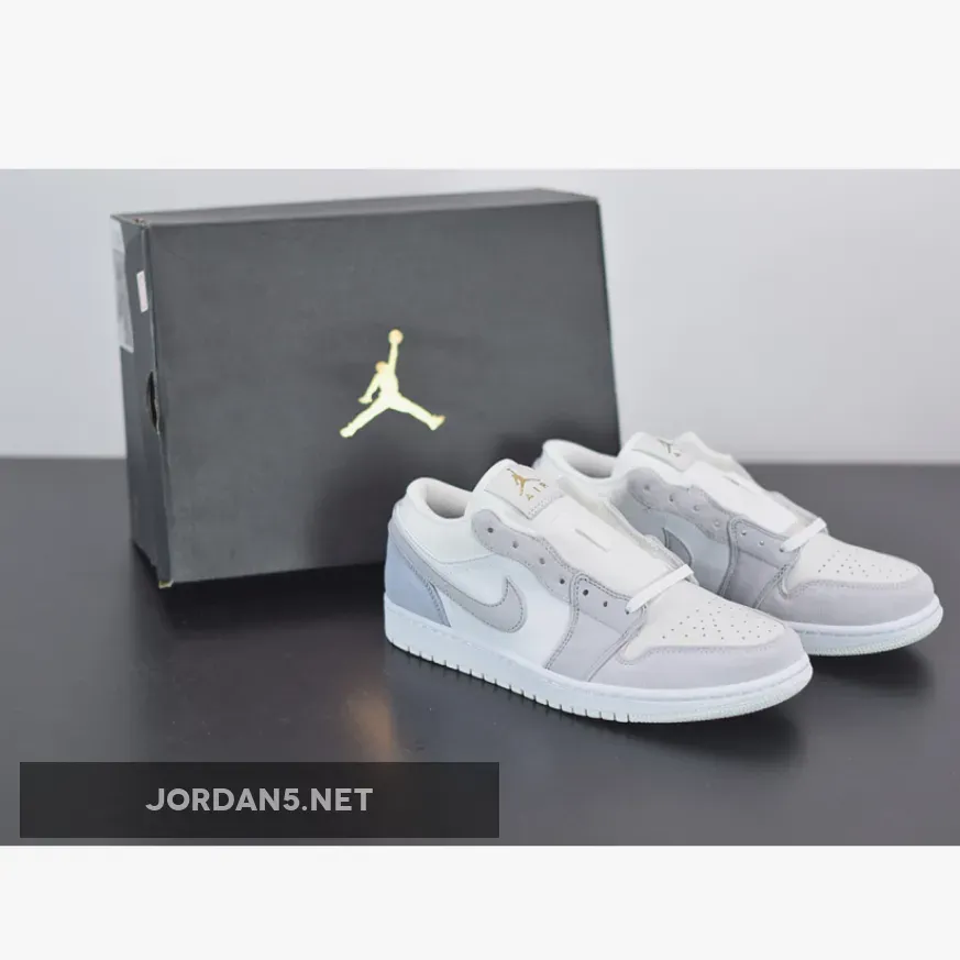 Air Jordan 1 Low "Paris" White Grey