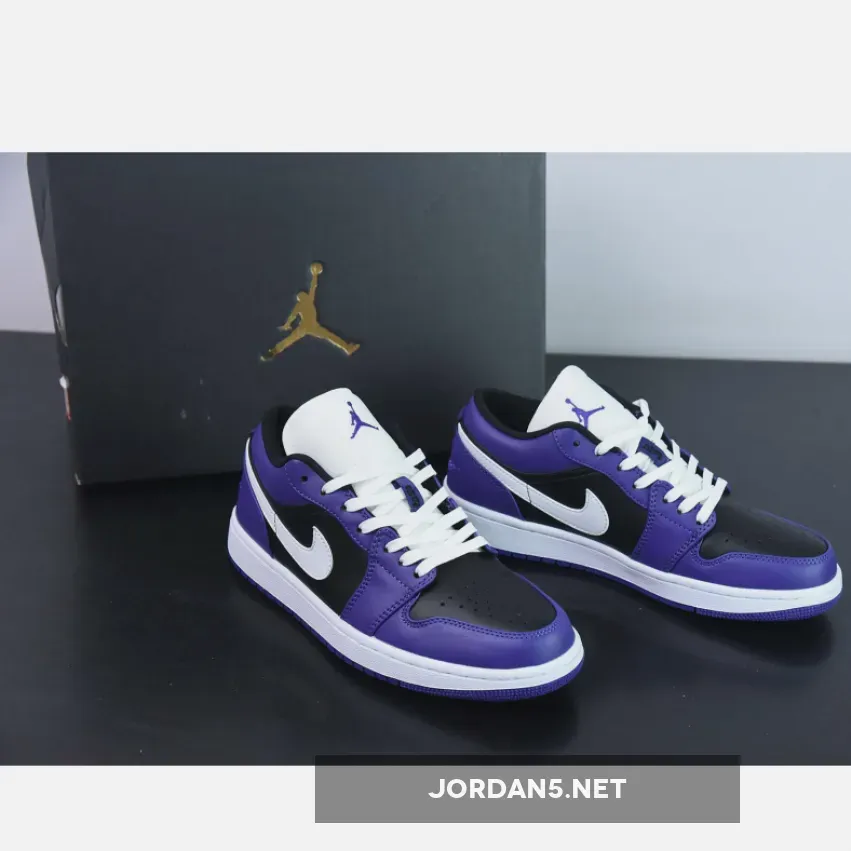 Air Jordan 1 Low Purple Black