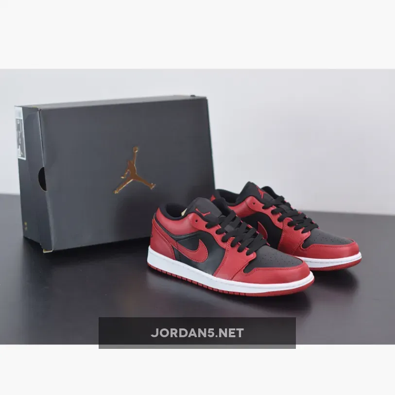 Air Jordan 1 Low ‘Reverse Bred’ Varsity Red/White-Black