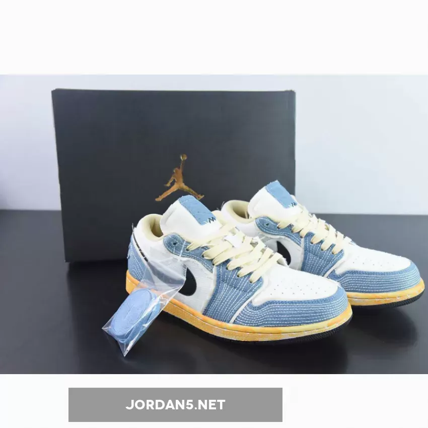 Air Jordan 1 Low Sashiko Denim New Arrival