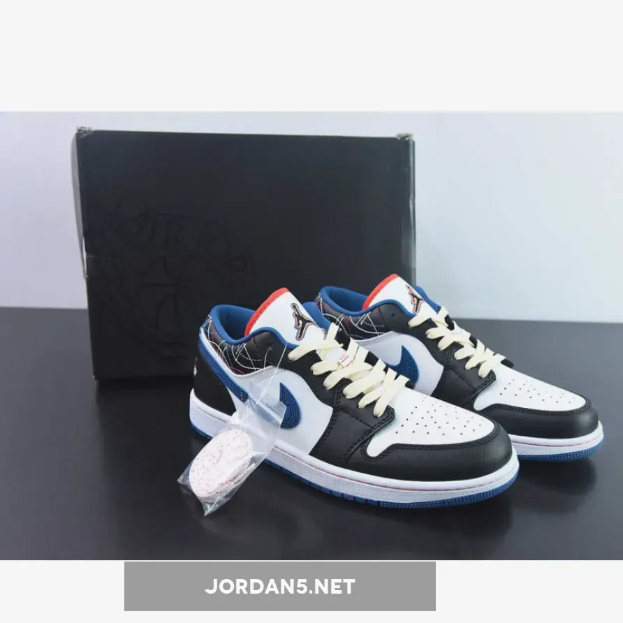 Air Jordan 1 Low White Industrial Blue