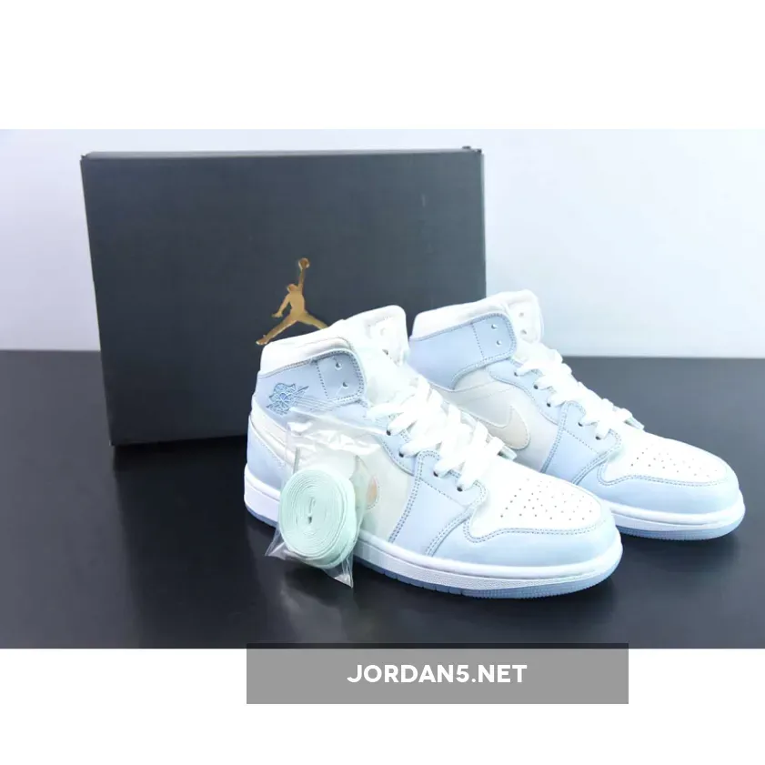 Air Jordan 1 Mid GS "Glitter Swoosh" New Arrival