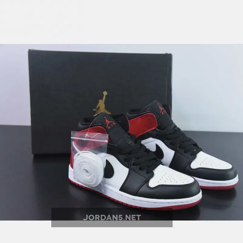 Air Jordan 1 Mid ‘Old Love’ White/Black-Varsity Red