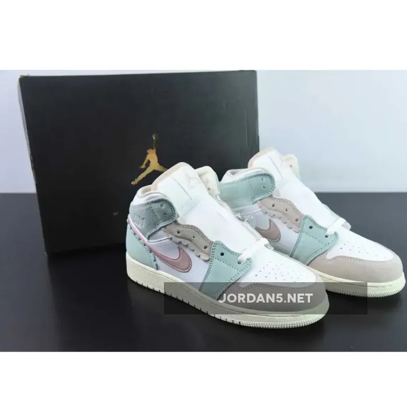 Air Jordan 1 Mid SE GS "Pink Oxford" New Arrival