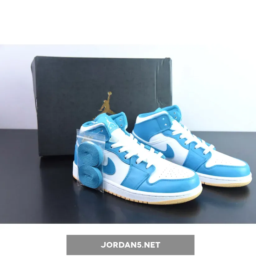Air Jordan 1 Mid White Teal
