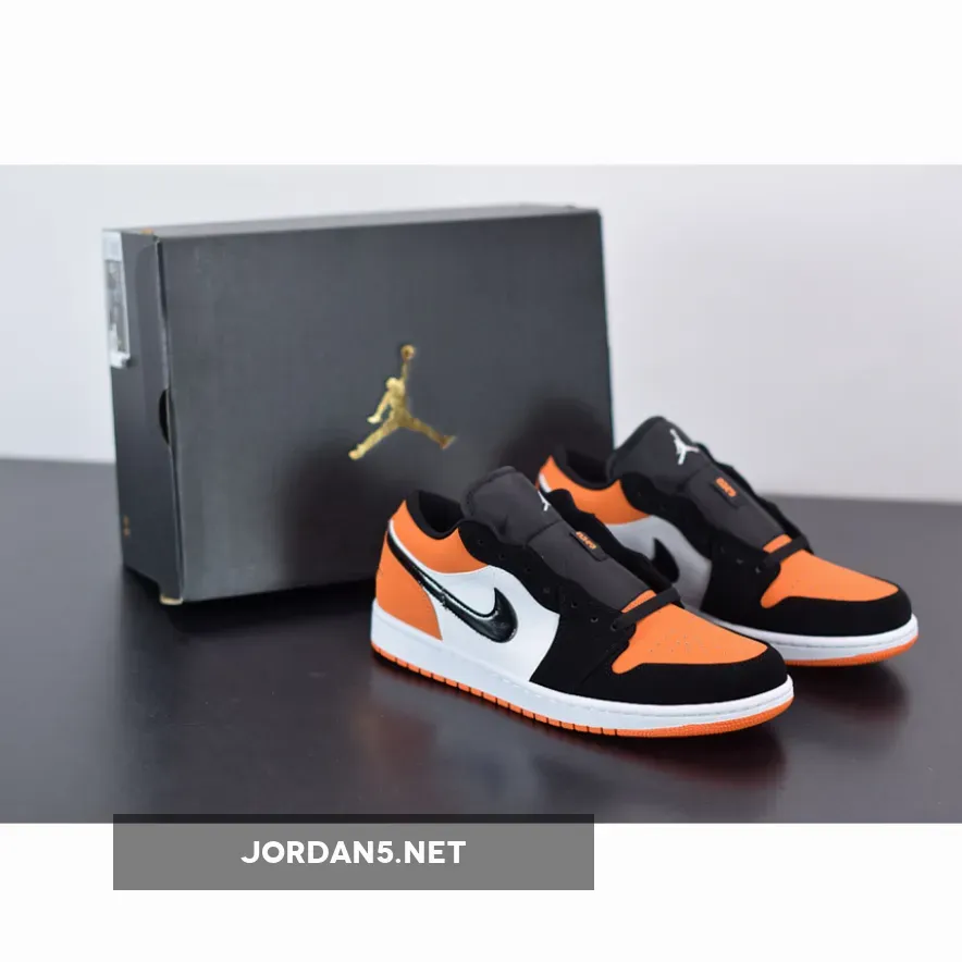 Air Jordan 1 Retro Low "Shattered Backboard" Unisex Black/White-Starfish AJ1