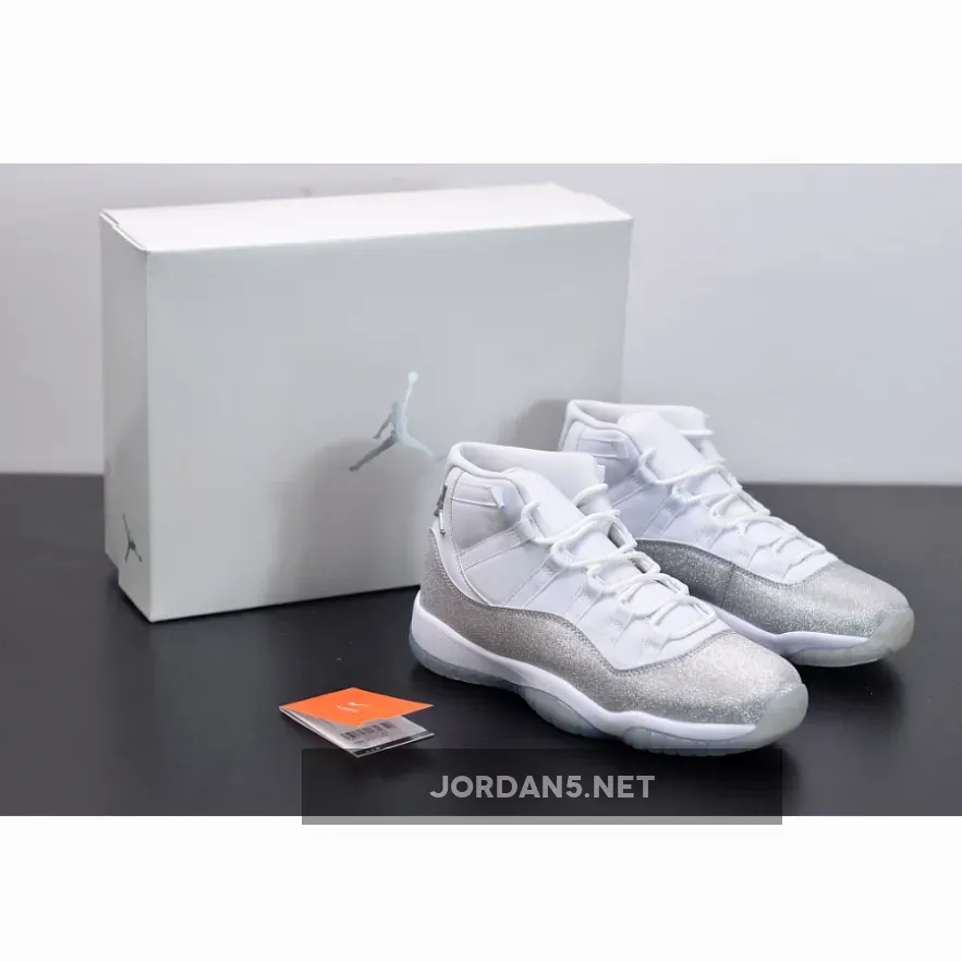 Air Jordan 11 WMNS White Metallic Silver