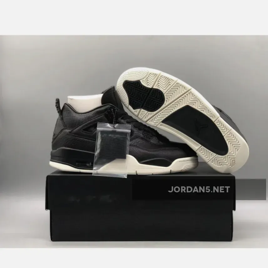 Air Jordan 4 Retro PRM Pony Hair Black