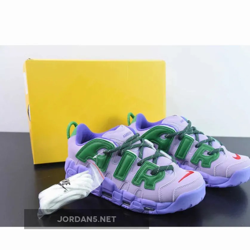 AMBUSH x Nike Air More Uptempo Low Lilac/Apple Green