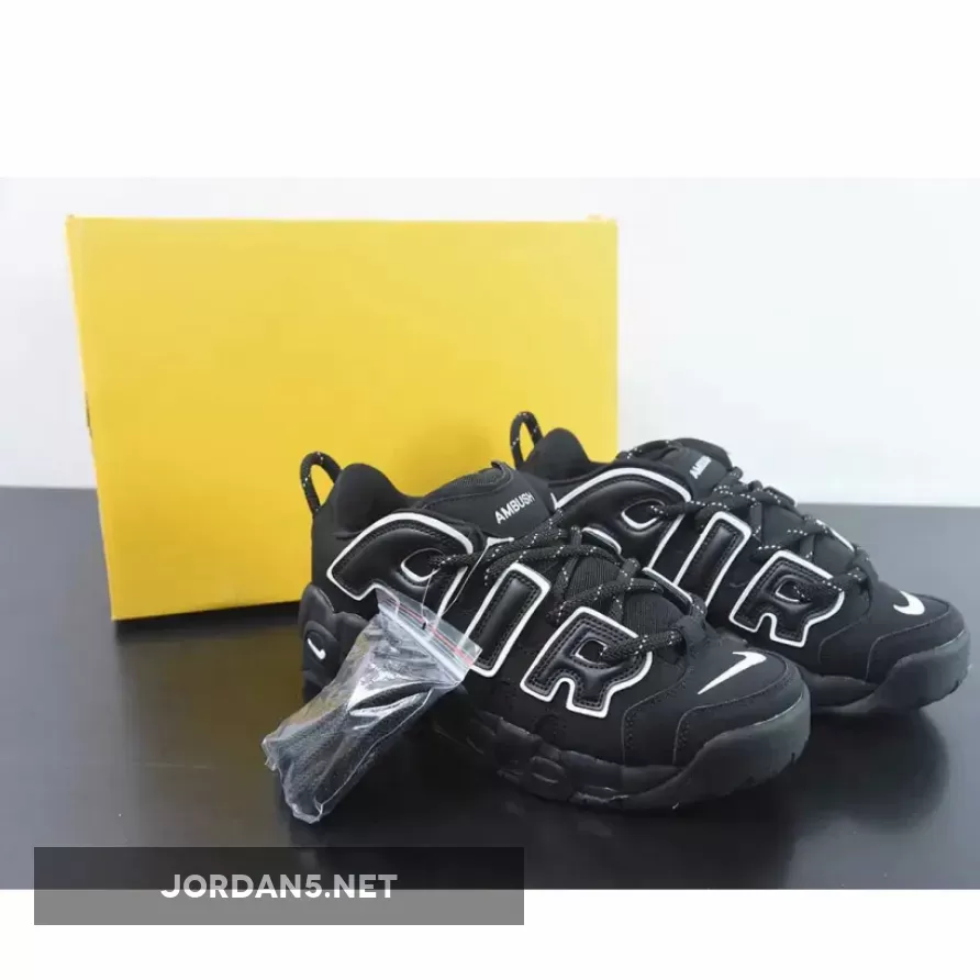 AMBUSH x Nike Air More Uptempo Low Black White