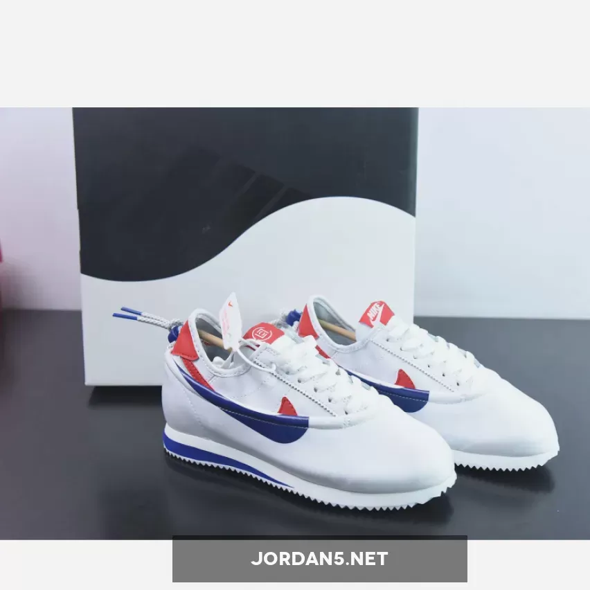CLOT x Nike Cortez "Forrest Gump" White/Game Royal-Red