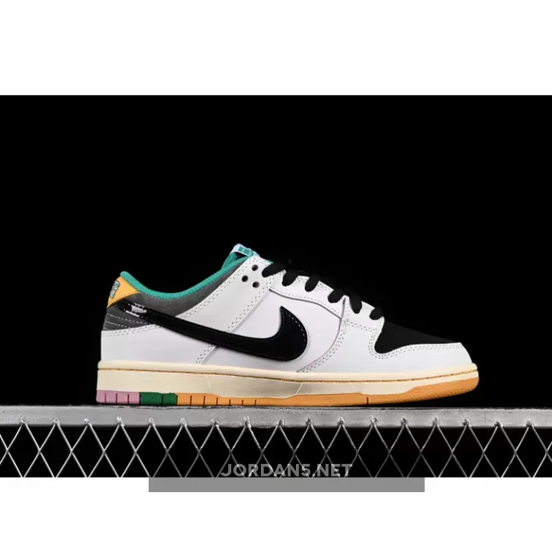 CSEF SB DUNK LOW WHITE/BLACK/GREY/GREEN