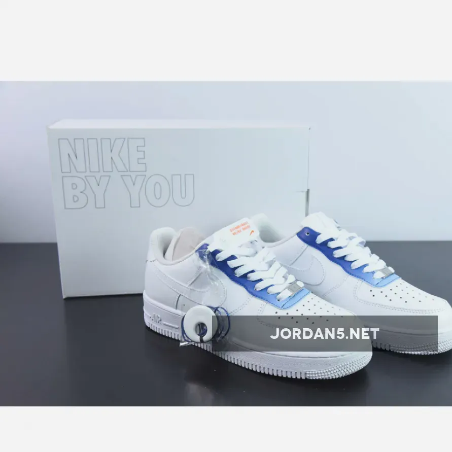 Custom BY You Nike Air Force 1 White Blue