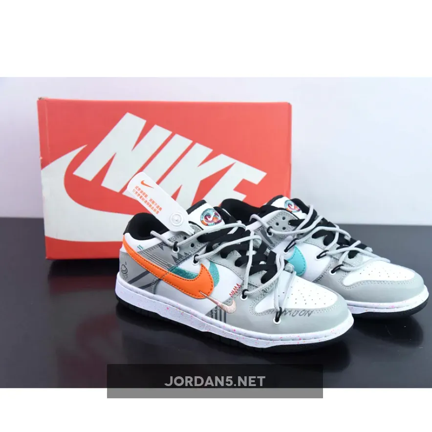 Custom Nike Dunk Low Multiple Swooshes