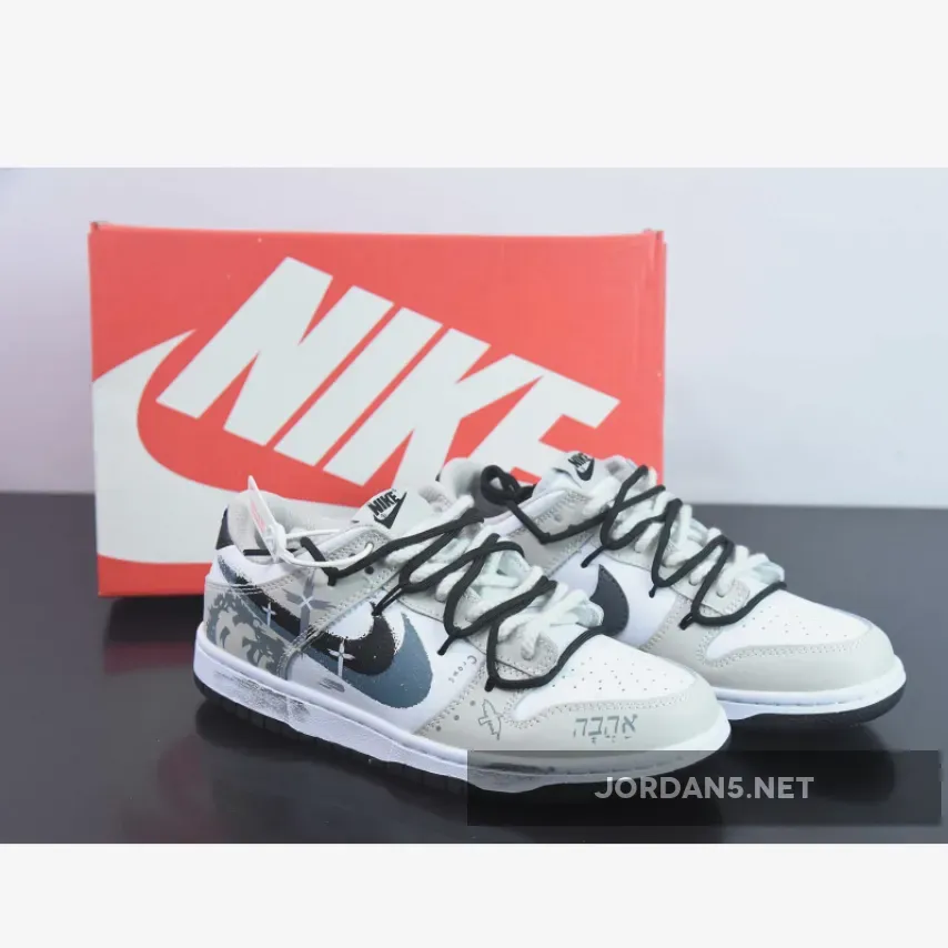 Custom Nike Dunk Low ‘Spray Paint Swoosh’