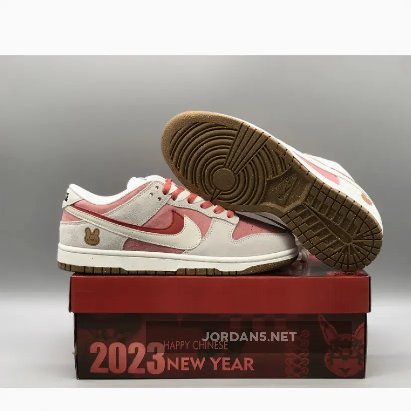 Custom Nike Dunk Low ‘Year of the Rabbit’ 85 Double Swooshes