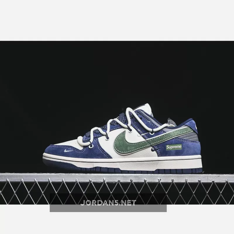 DUNK LOW SB SUPREME WHITE/BLUE/GREEN/GREY