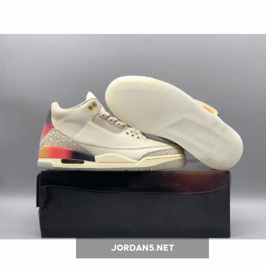 J Balvin x Air Jordan 3 "Medellín Sunset" Multi
