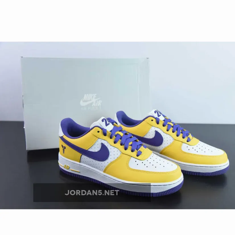 Kobe Bryant X Nike Air Force 1 Low White/Varsity Maize/Purple