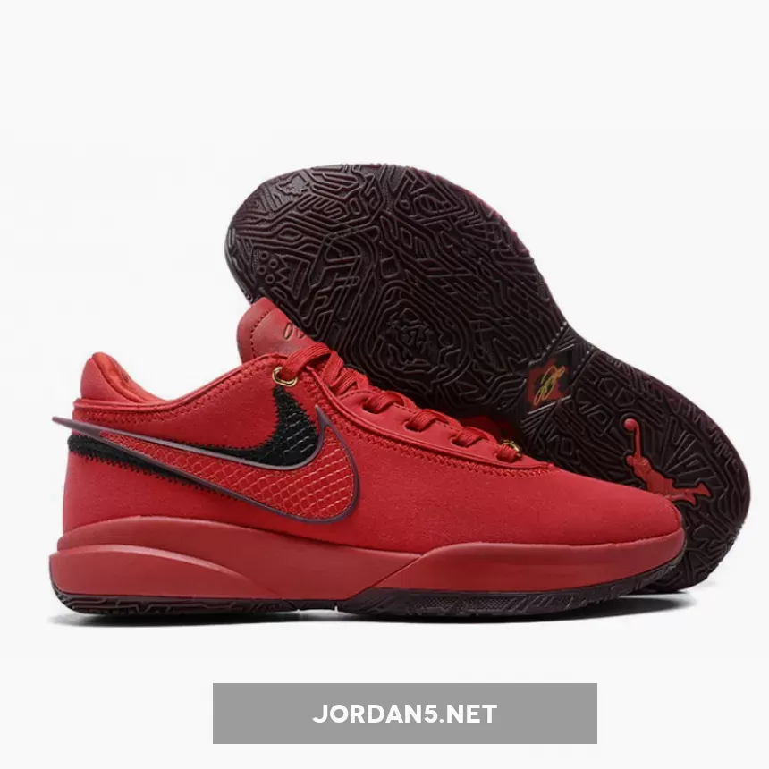 LeBron 20 "Liverpool" University Red Black