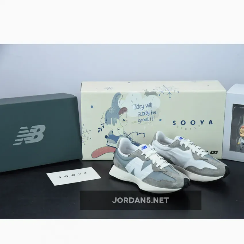 New Balance 327 Grey White