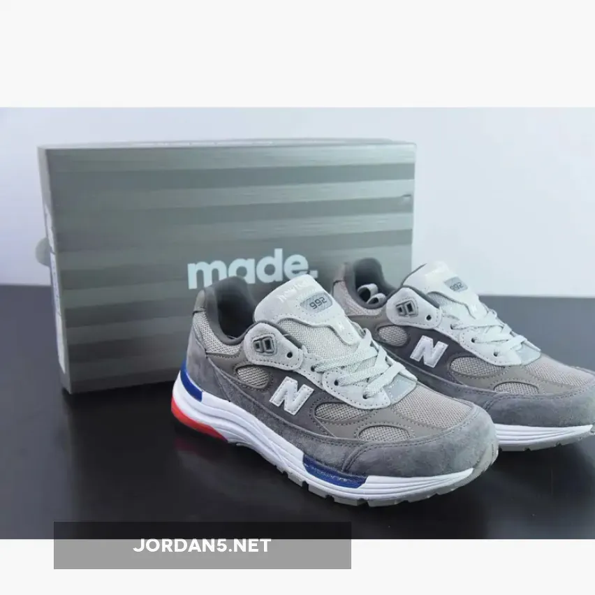 New Balance 992 Grey Blue Red M992MD