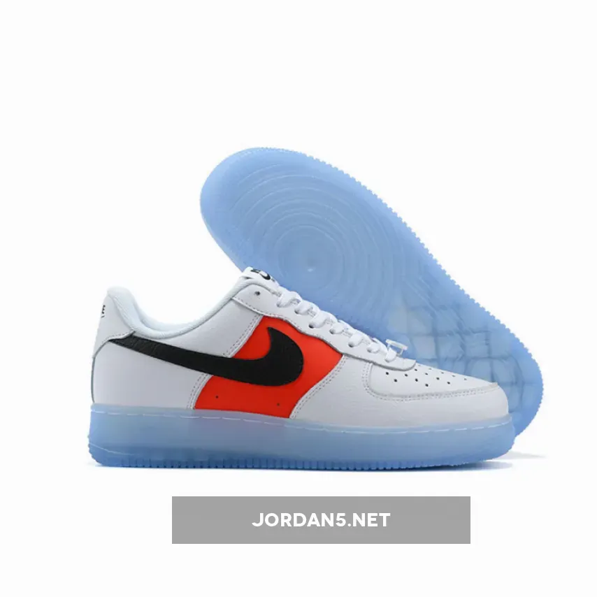 Nike Air Force 1 Low EMB With Icy Soles White Red