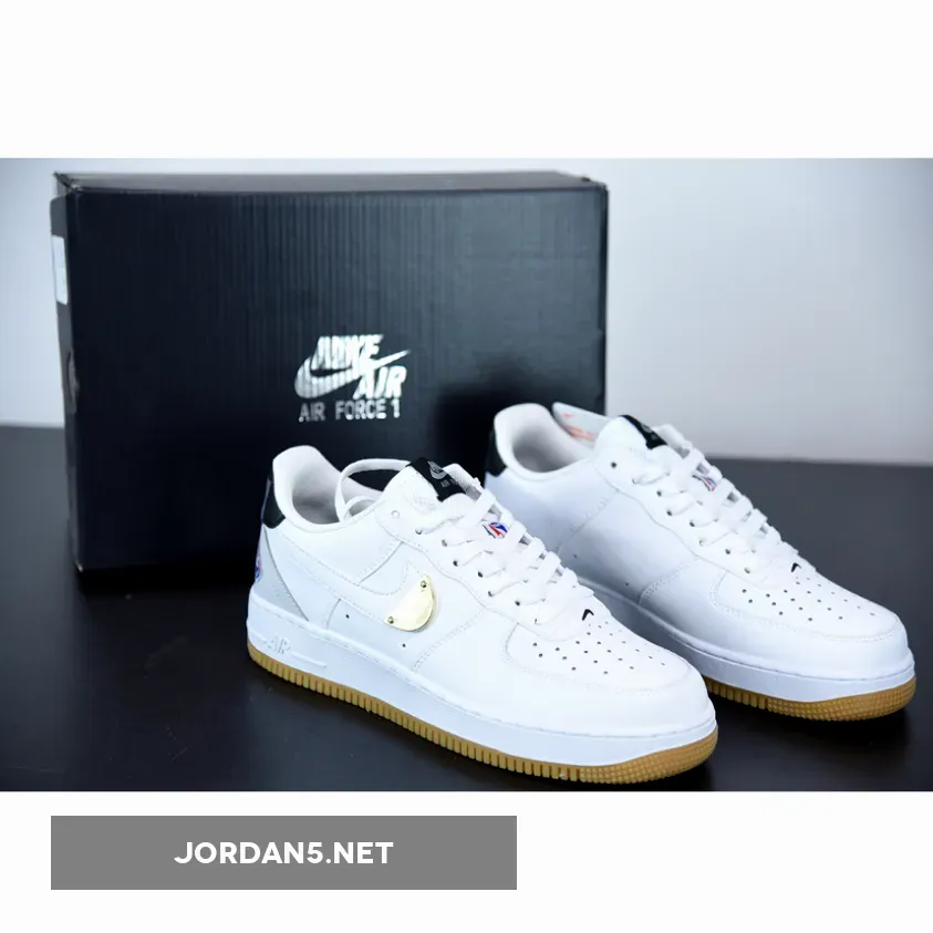 Nike Air Force 1 Low "NBA Pack" White Grey Gum