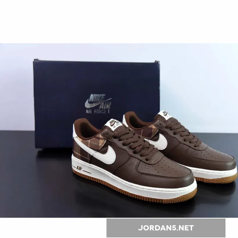 Nike Air Force 1 Low Plaid Cacao Wow