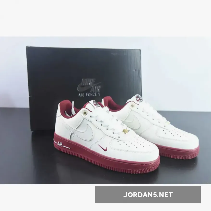 Nike Air Force 1 Low Sail/Metallic Gold/Team Red