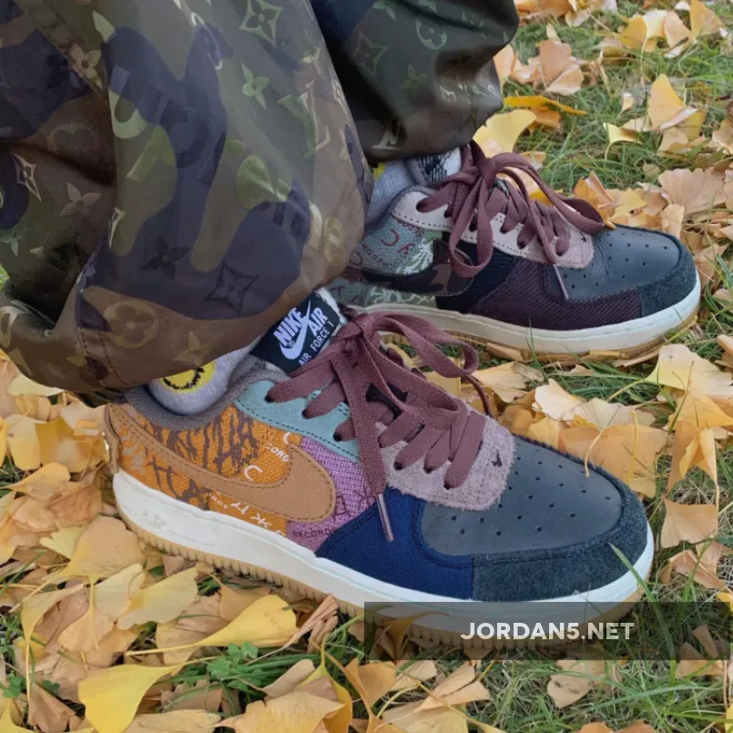 Nike Air Force 1 Low 'Travis Scott – Cactus Jack' MULTI-COLOR/MUTED BRONZE-FOSSI