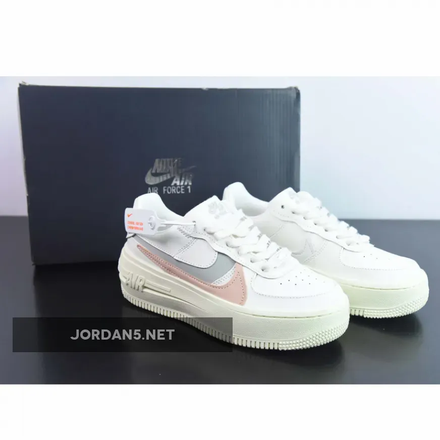 Nike Air Force 1 PLT.AF.ORM Sail Silver Orange