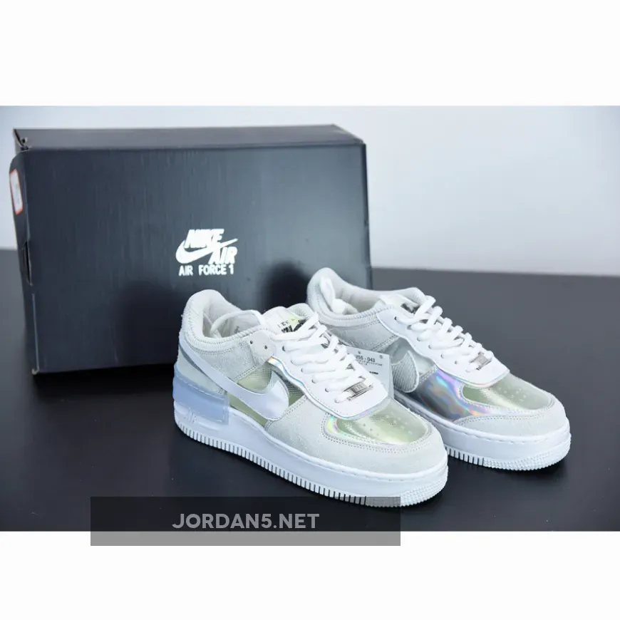 Nike Air Force 1 Shadow Pure Platinum White WMNS