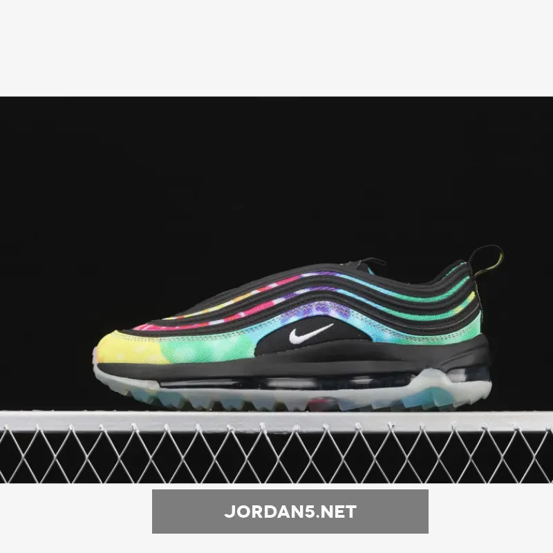 Nike Air Max 97 Golf "Tie Dye" Black/Multi-color/White
