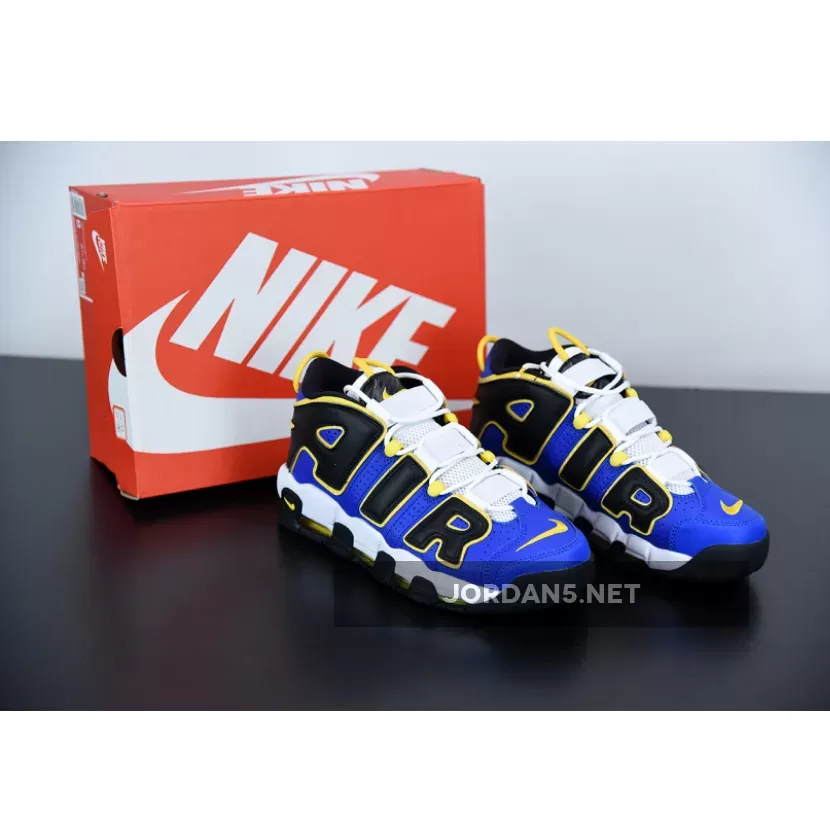 Nike Air More Uptempo "Peace Love Basketball" Game Royal/Speed Yellow-Black
