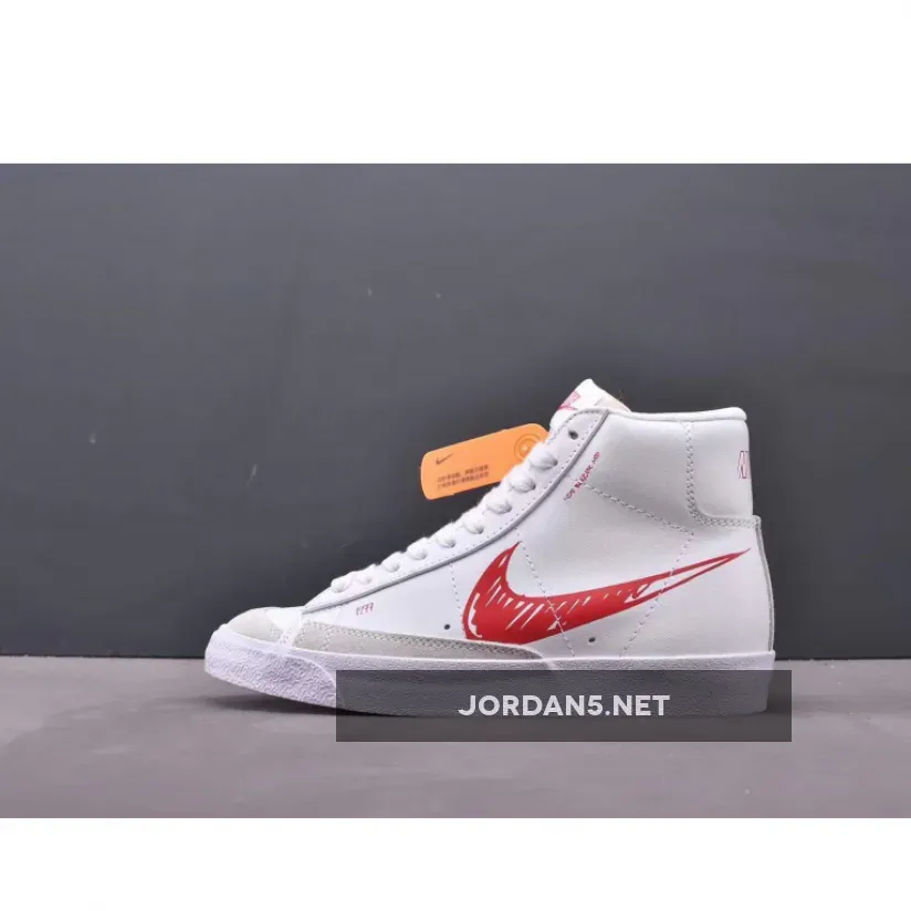 Nike Blazer Mid 77 White Black Sketch