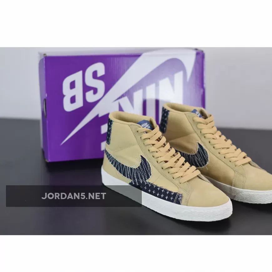 Nike Blazer Mid Sesame/Mystic Navy-Sail-Gum Light Brown