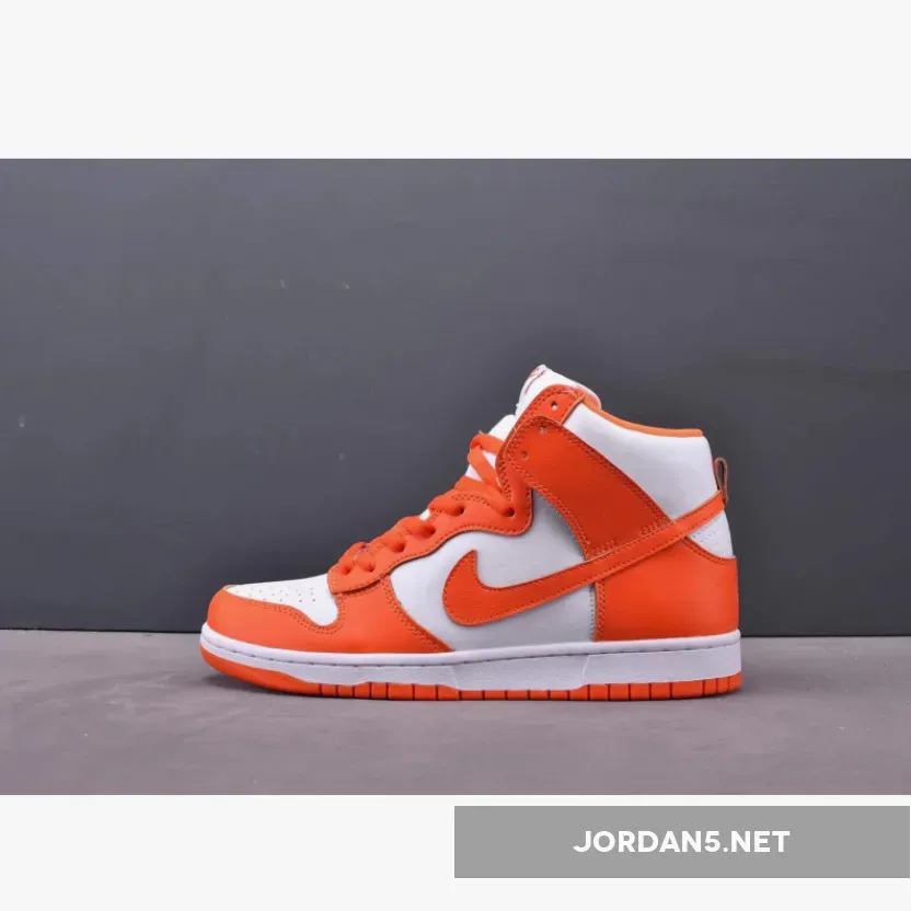 Nike Dunk High QS "Syracuse" White Team Orange