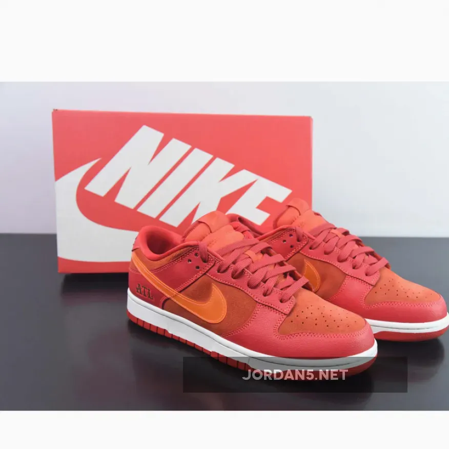 Nike Dunk Low "ATL" University Red/Bright Crimson