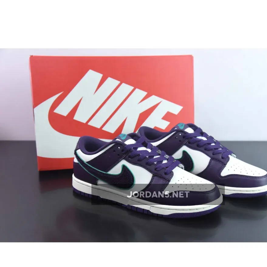 Nike Dunk Low "Chenille Swoosh" Grand Purple