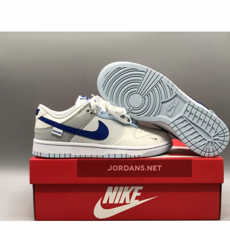 Nike Dunk Low Ivory/Hyper Royal-White-Photon Dust-Grey Fog